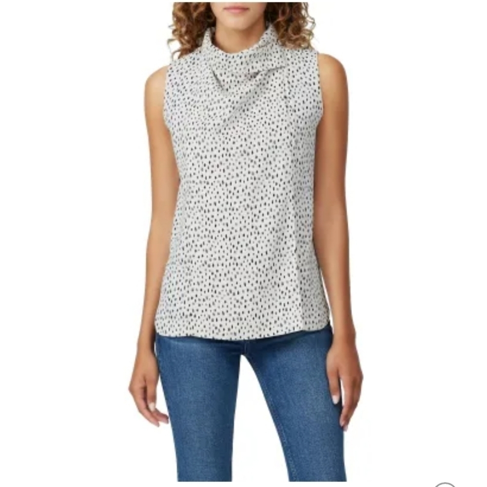 Adam Lippes Printed Cowl Neck Shell Top 10